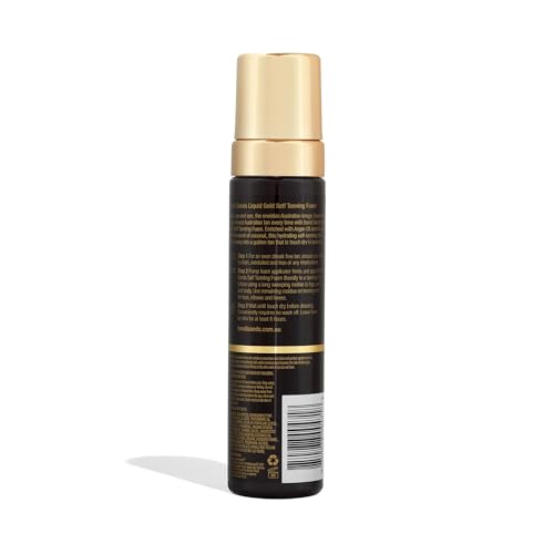 Bondi Sands Liquid Gold Mousse Autobronzante pour une Bronze doré éclatant | Formule Légère à Séchage Rapide | 200 ml