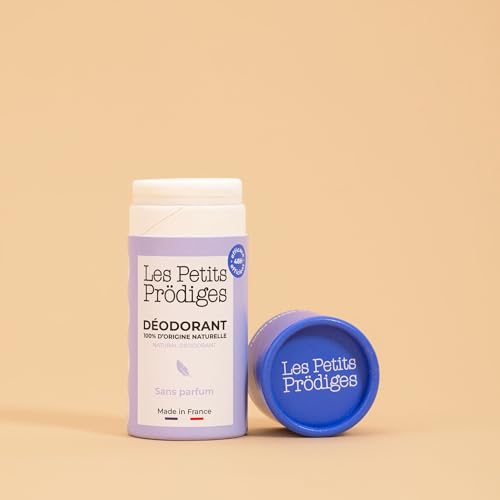 Déodorant sans parfum Les Petits Prodiges - Pour femme enceinte et allaitante - 100% naturel - Peau sensible - Fabriqué 