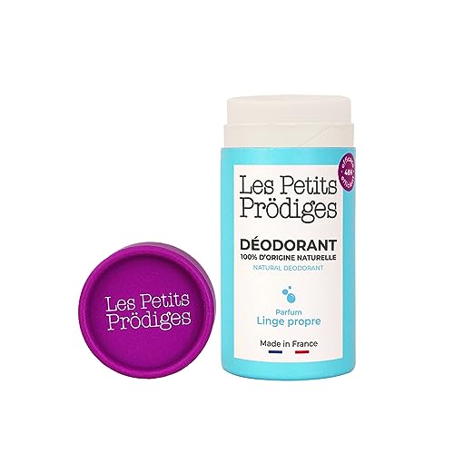 Déodorant Linge Propre 45g - 100% Naturel Sans Alcool Parabène Aluminium - Pour Peau Sensible - Fabriqué en France Vegan