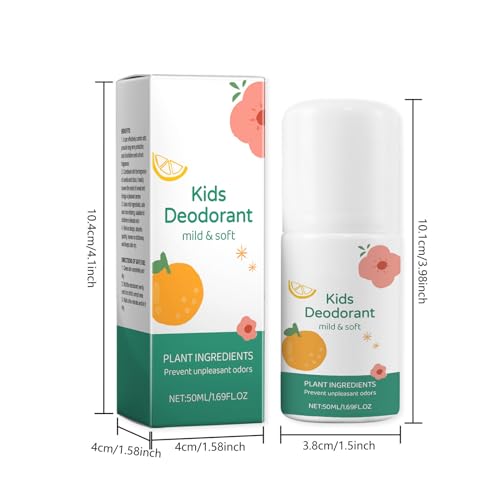 Déodorant à bille doux et rafraîchissant pour garçons et filles - 50 ml - vanille et agrumes  
Déodorant à bille soin de