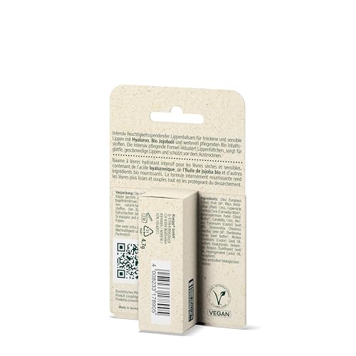 Soin des lèvres Kneipp à l'acide hyaluronique pour lèvres sèches et sensibles - Lisse et réduit les rides - Huile de joj