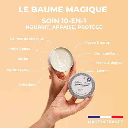 LES PETITS PRODIGES Baume Magique Multi Usages - Visage, Levres, Mains & Corps - Soin Hydratant & Réparateur - 100% Natu