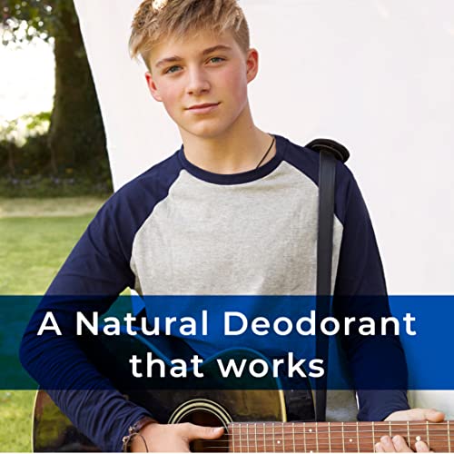 Déodorant spots et rayures Spots & Stripes pour garçons, 100 % naturel sans aluminium, élimine les odeurs, apaise et hyd