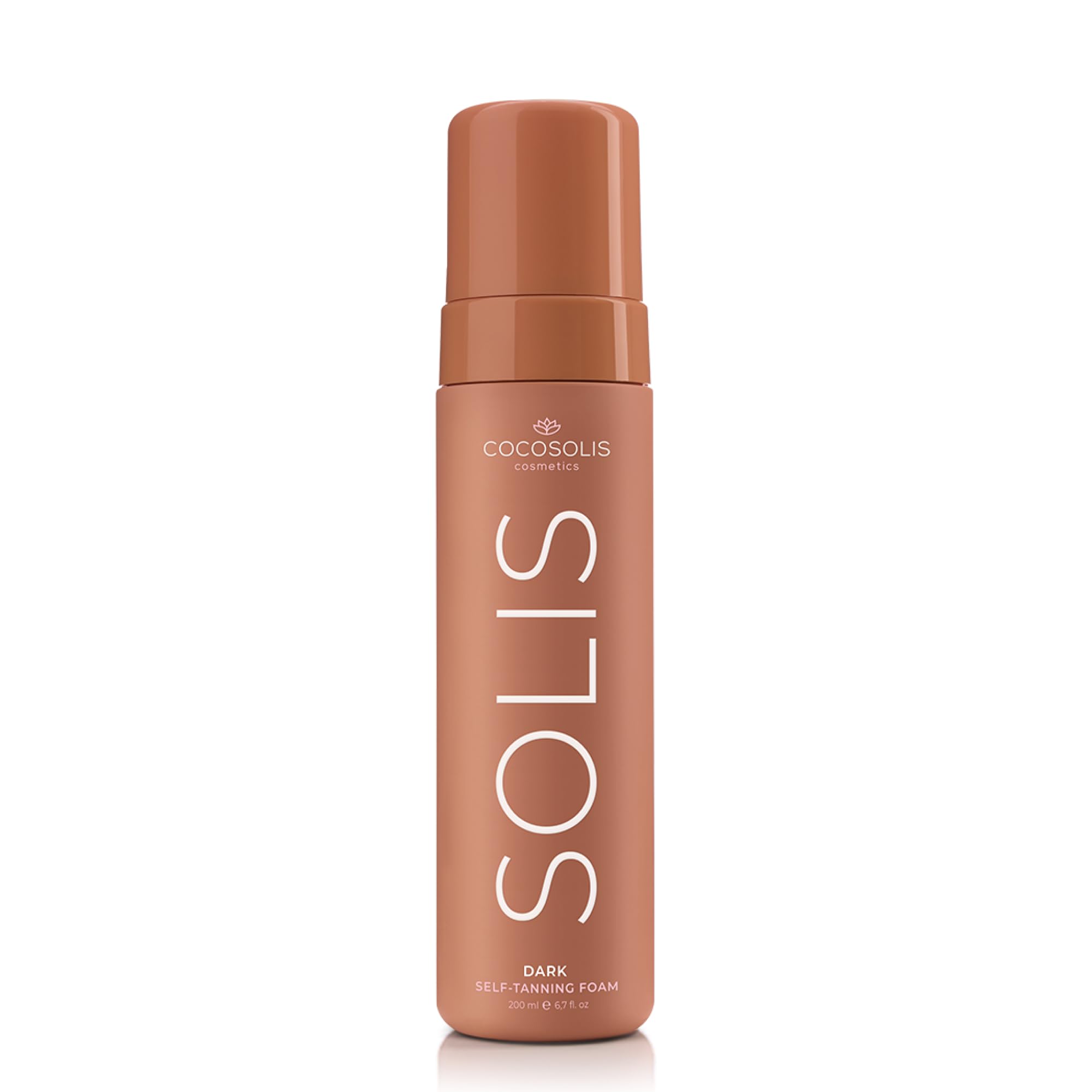 SOLIS Dark Autobronzant pour Visage et Corps, Mousse Richement Bronzante Naturelle Durée Longue, DHA Végétal (200 ml)